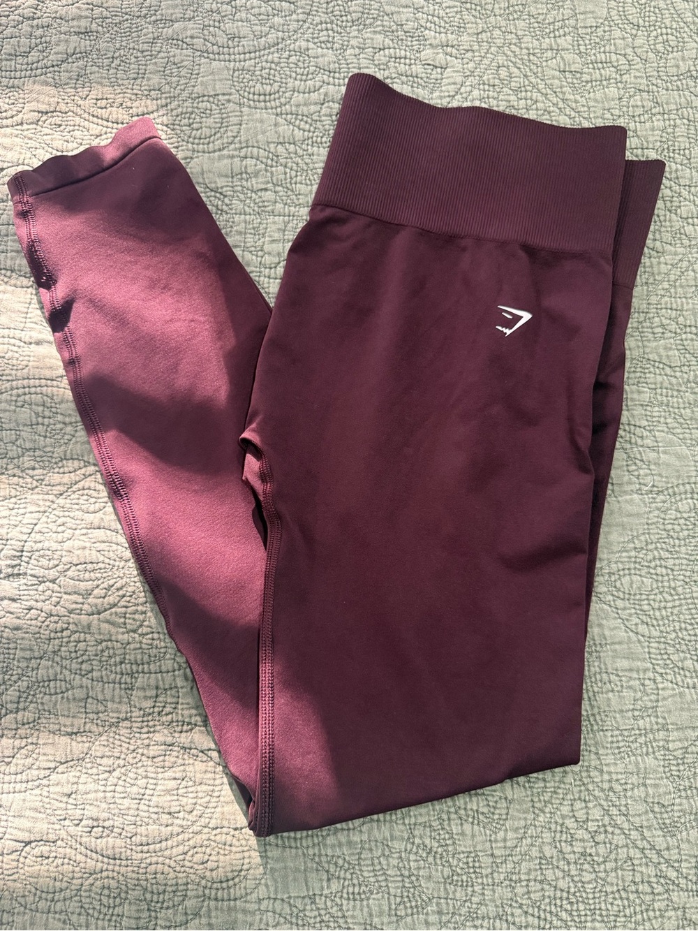 Gymshark High-Rise Leggings in Burgundy